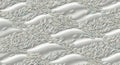 Abstract seamless pattern of white rice grains flowing in wavy lines on a smooth surface Royalty Free Stock Photo