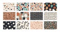 Abstract Seamless Patterns Collection Royalty Free Stock Photo
