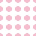 Abstract seamless pink polka dot pattern background Royalty Free Stock Photo
