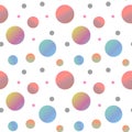 Abstract seamless polka dot cute pattern Royalty Free Stock Photo