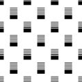 Abstract Seamless Rectangles Stripes Lines Elements Repeated Design Fabric Textile Tile Useable Pattern On White Background