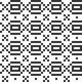 Abstract seamless rhombuses pattern. Repeating geometric ornament. Close up monochrome carpet.