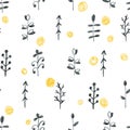 Abstract seamless scandinavian pattern.