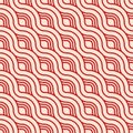 Abstract seamless. Seamless braided linear pattern, wavy lines Royalty Free Stock Photo