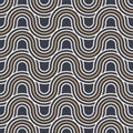Abstract seamless. Seamless braided linear pattern, wavy lines. Endless striped texture with winding elements Royalty Free Stock Photo