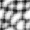 Abstract seamless seawave halftone pattern background.