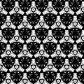 Abstract seamless simple pattern style surrealism avant-garde. pattern black and white Royalty Free Stock Photo