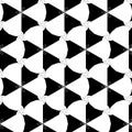 Abstract seamless simple pattern style surrealism avant-garde. pattern black and white Royalty Free Stock Photo