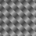 Abstract seamless square pattern background - monochrome vector design Royalty Free Stock Photo