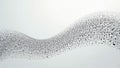 Abstract seamless stippled wave pattern Dark grey dots on light grey background , dark, undulating