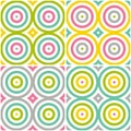 Abstract seamless stylish round background. Repeating geometric pattern with circle elements.