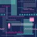 Abstract seamless techno pattern Royalty Free Stock Photo