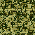 Abstract seamless texture - circuit board Royalty Free Stock Photo