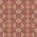 Seamless photo pattern of red broken bricks rhombus Royalty Free Stock Photo