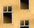 Abstract seamless texture walls with a window Royalty Free Stock Photo