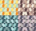 Abstract seamless textures circle element