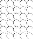 Abstract Seamless Thin Curve Pattern On White Background