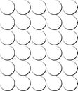 Abstract Seamless Thin Curvey Pattern Repeated Design On White Background