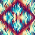 Geometric abstract grunge vintage pattern. Aztec style. Seamless vector image. Royalty Free Stock Photo