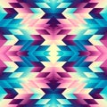 Geometric abstract triangles pattern. Aztec geometric style. Seamless vector image. Royalty Free Stock Photo