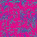 abstract seamless vector pattern chaotic curved lines of different colors on contrasting background Royalty Free Stock Photo