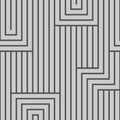 Abstract seamless vector pattern. Lines. Gray, isolated on light gray background.