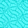 Abstract seamless vector pattern texture. Leaves, Cracks, graphic. Turquoise color. Isolated background.