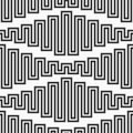 Abstract seamless vector pattern. Zigzag lines Royalty Free Stock Photo