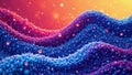 Abstract seamless wave pattern stippled halftone texture texture fabric dynamic