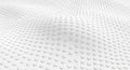 Abstract White Wavy Surface with Rows of Raised Circular Studs background texture Royalty Free Stock Photo