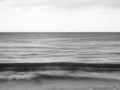 Abstract seascape black and white photo