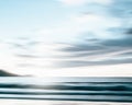An abstract seascape with blurred panning motion on paper background Royalty Free Stock Photo