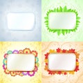 Abstract seasonal frames Royalty Free Stock Photo