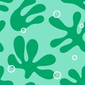 Abstract Seaweed Seamless Pattern