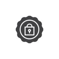 Abstract security vector icon Royalty Free Stock Photo