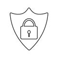 Abstract security vector icon illustration Royalty Free Stock Photo