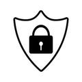 Abstract security vector icon illustration Royalty Free Stock Photo