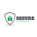 Abstract security vector icon illustration. Shield security icon. Lock security icon. Royalty Free Stock Photo