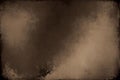 Abstract sepia toned grunge style texture background with scratches, AI generate