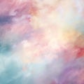 Abstract Serene Landscape in Soft Art Style