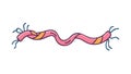 Abstract serpent-like ribbon, symbolizing fluid motion, vector design Generative AI Royalty Free Stock Photo