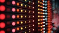 Abstract Server Rack Lights Blinking In Data Center (ai generated) Royalty Free Stock Photo