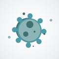 Abstract set with bacterial virus icon. Isolated vector illustration. 3d vector illustration. Virus abstract background Royalty Free Stock Photo