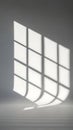 Abstract Shadow Play of Window Panes on a Textured Surface Royalty Free Stock Photo