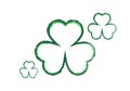Abstract Shamrock leaf green vector Royalty Free Stock Photo