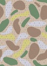 ABSTRACT SHAPE CAMOUFLAGE PRINT SEAMLESS PATTERN