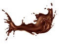 Abstract shape of chocolate splash Royalty Free Stock Photo