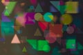 Abstract shape illustrations background. Pattern, effect, square, style & random. Royalty Free Stock Photo