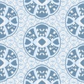 Abstract Shape Pattern In Porcelain blue and white