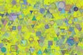 Abstract shape, for web page, wallpaper or graphic design. Pattern, rectangle, color, random & generative.